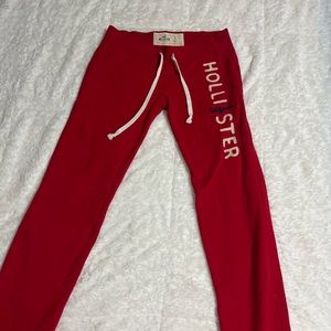 2000s red Hollister sweatpants